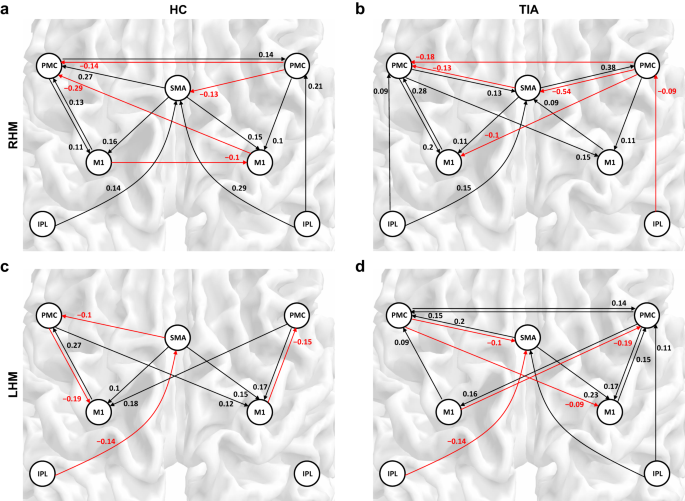 Task-residual effective connectivity of motor network in transient ... - Nature.com