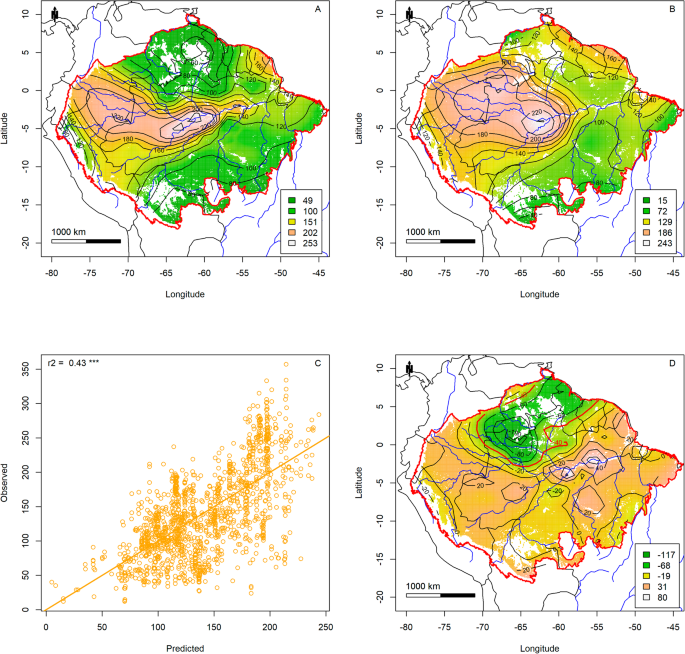 Mapping density, diversity and species-richness of the Amazon tree flora |  Communications Biology
