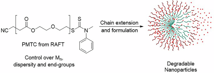 RAFT enables controlled radical ring-opening polymerisation of cyclic ketene acetals for degradable nanoparticles - Communications Chemistry