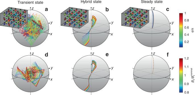 Evolution of the longitudinal phase space in HGHG scheme: (a) before
