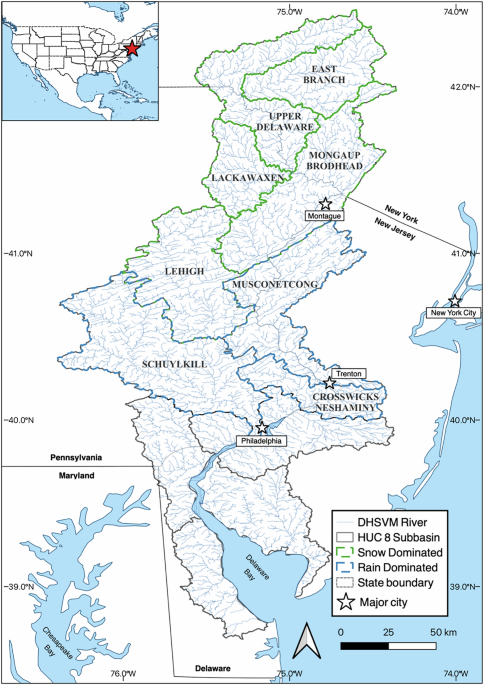 Delaware Flood Risk Map Enhanced flood synchrony and downstream severity in the Delaware River ...