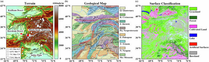 Characteristics and mechanism of mbt anomaly of karakum desert related with the hindu kush earthquake
