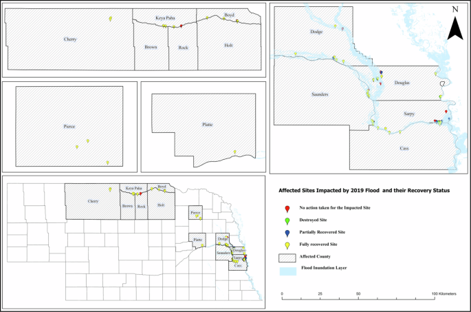 Uneven recoveries: a deep learning assessment of the 2019 Midwest floods and their impact on rural communities - npj Natural Hazards