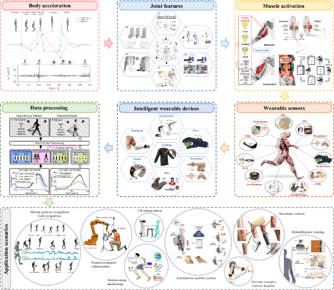 Recent advances in intelligent wearable systems: from multiscale biomechanical features towards human motion intent prediction