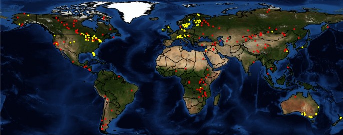 A global database of lake surface temperatures collected by in