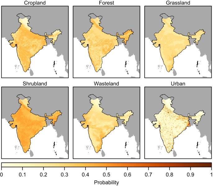 India Map Before 2000 A Spatio-Temporal Land Use And Land Cover Reconstruction For India From  1960–2010 | Scientific Data