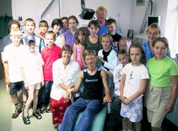 Chernobyl children arrive for dental treatment