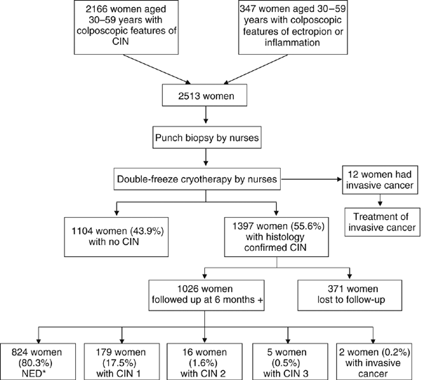 Effectiveness, safety and acceptability of 'see and treat' with cryotherapy by nurses in a cervical screening study in India | British Journal of Cancer Effectiveness, safety and acceptability of 'see and treat' with cryotherapy by nurses in a cervical screening study in India | British Journal of Cancer