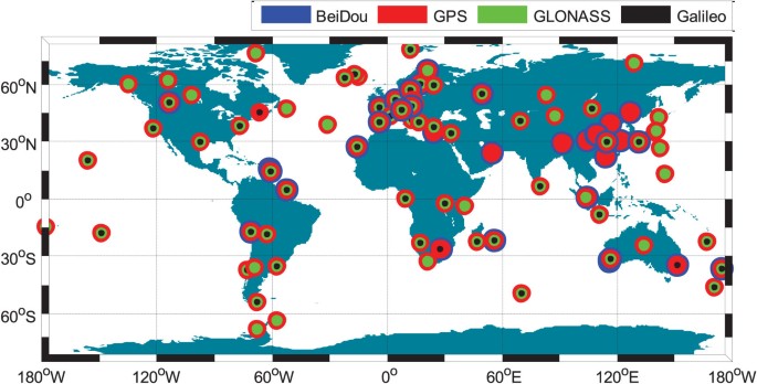 Precise positioning with current multi-constellation Global Navigation  Satellite Systems: GPS, GLONASS, Galileo and BeiDou | Scientific Reports