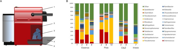 The coffee-machine bacteriome: biodiversity and colonisation of the wasted  coffee tray leach | Scientific Reports