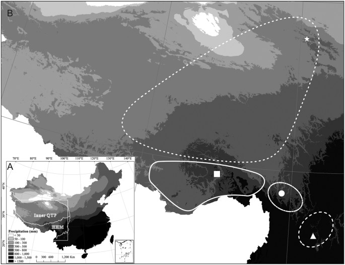 Differentiation in drought tolerance mirrors the geographic distributions of alpine plants on the qinghai-tibet plateau and adjacent highlands