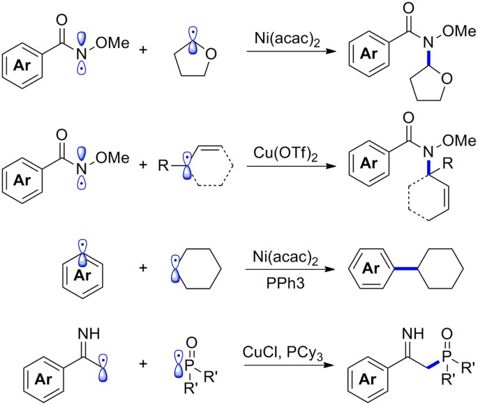 Stabilization Of Two Radicals With One Metal A Stepwise Coupling Model For Copper Catalyzed Radical Radical Cross Coupling Scientific Reports