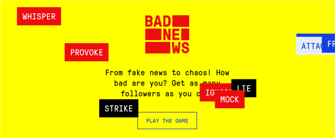 Fake News Game Confers Psychological Resistance Against Online Misinformation Humanities And Social Sciences Communications