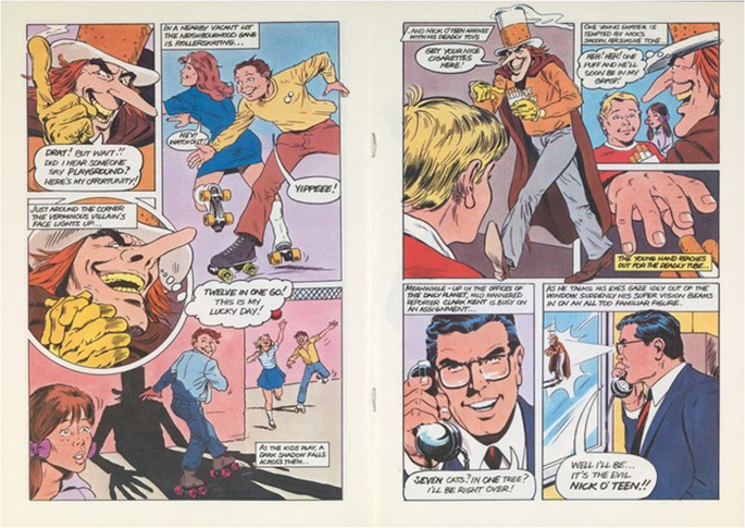 Superman vs. Nick O'Teen: anti-smoking campaigns and children in