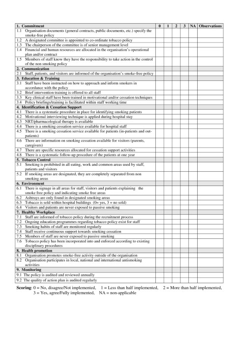 tobacco assessment questionnaire Assessment, treatment planning, and evaluation of outcomes (Chapter 2)