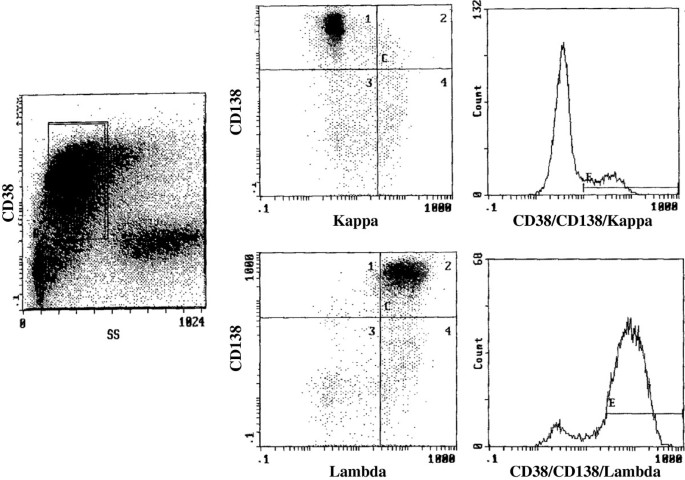 An approach for diagnosing plasma cell myeloma by three-color flow  cytometry based on kappa/lambda ratios of CD38-gated CD138+ cells |  Diagnostic Pathology | Full Text