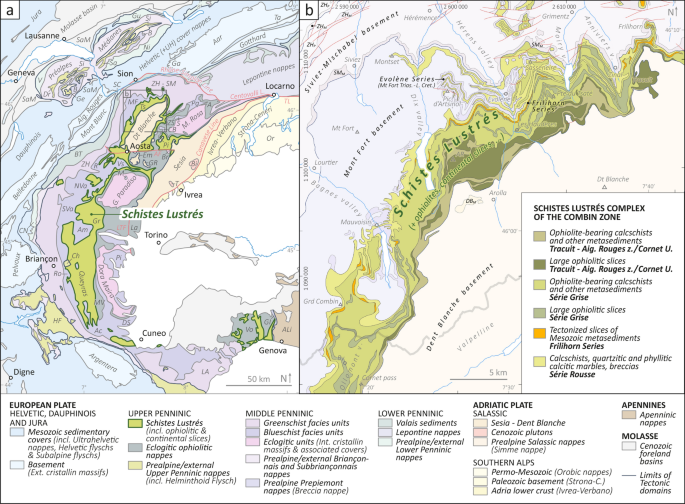 Schistes Lustrés in a hyper-extended continental margin setting and  reinterpretation of the limit between the Mont Fort and Tsaté nappes  (Middle and Upper Penninics, Western Swiss Alps) | Swiss Journal of  Geosciences