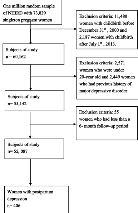 Antepartum urinary tract infection and postpartum depression in Taiwan – a  nationwide population-based study, BMC Pregnancy and Childbirth