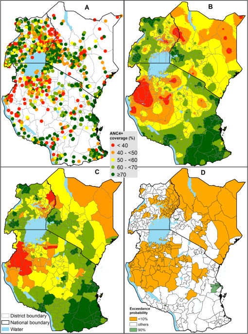 Spatial variation and inequities in antenatal care coverage in Kenya,  Uganda and mainland Tanzania using model-based geostatistics: a  socioeconomic and geographical accessibility lens, BMC Pregnancy and  Childbirth