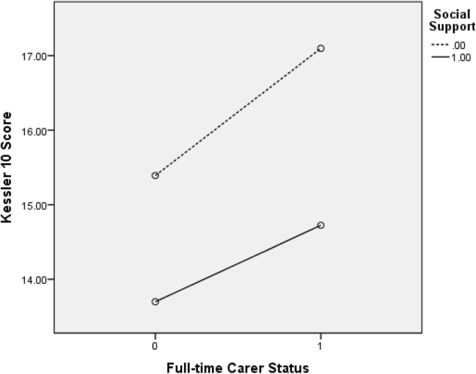 Psychological distress among carers and the moderating effects of social  support, BMC Psychiatry