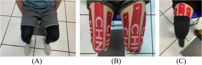 Lower limb compression garments worn by individuals in experimental