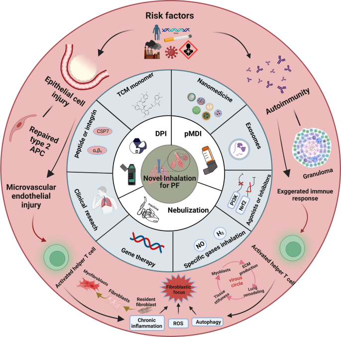 nebulized glutathione pulmonary fibrosis Novel inhalation therapy in pulmonary fibrosis: principles, applications  and prospects | Journal of Nanobiotechnology