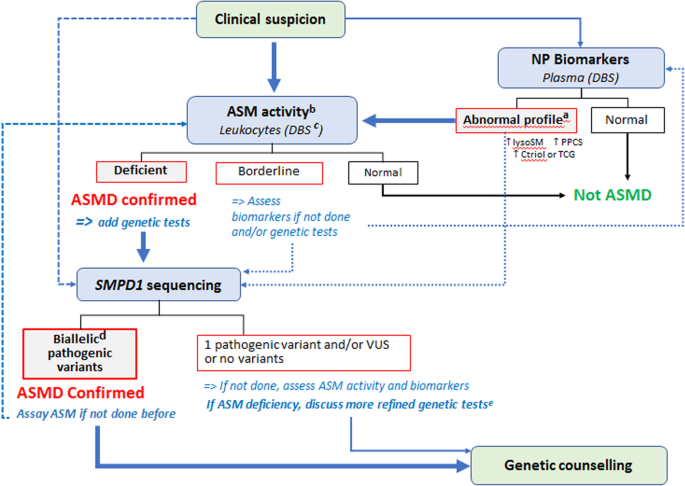 Niemann-Pick disease A or B in four pediatric patients and SMPD1