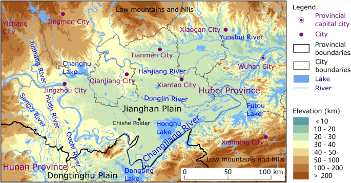The polder systems legacies in the early twentieth century affect the contemporary landscape in the jianghan plain of hubei, china