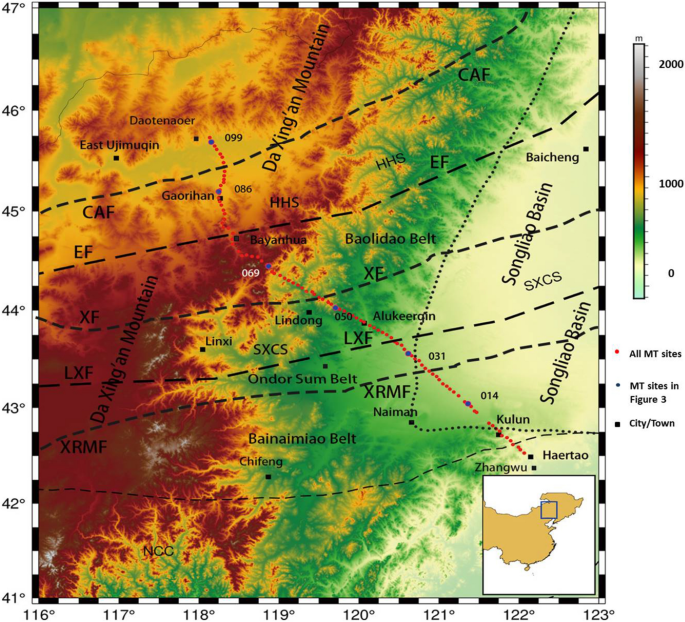 Schematic tectonic map of the Central Asian Orogenic Belt (CAOB