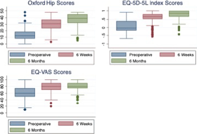A longitudinal validation of the EQ-5D-5L and EQ-VAS stand-alone component  utilising the Oxford Hip Score in the Australian hip arthroplasty  population | Journal of Patient-Reported Outcomes | Full Text