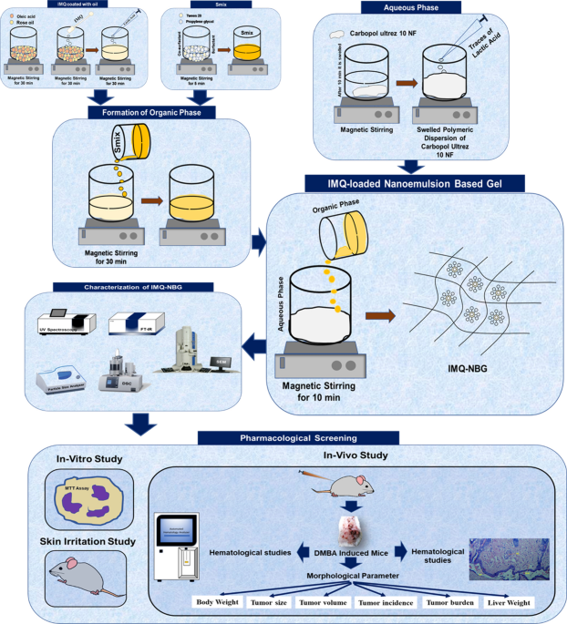 Development and evaluation of imiquimod-loaded nanoemulsion-based gel for the treatment of skin cancer