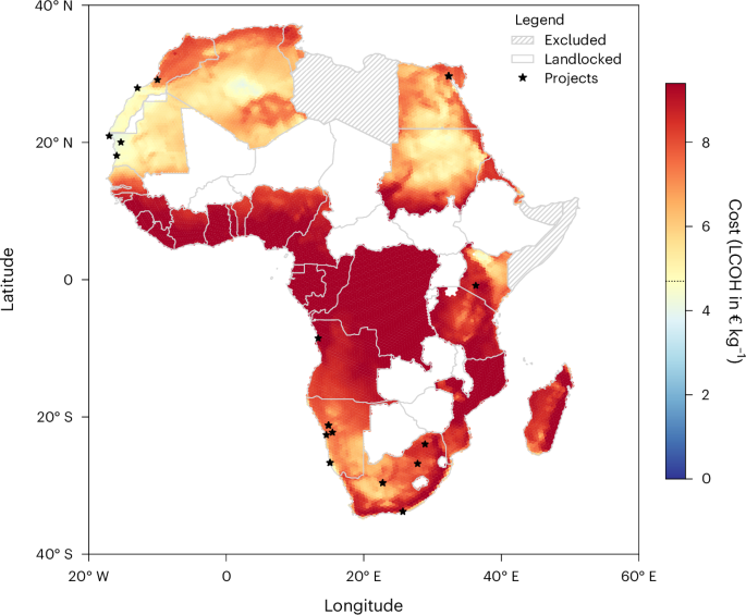 The high cost of importing green hydrogen from Africa to Europe