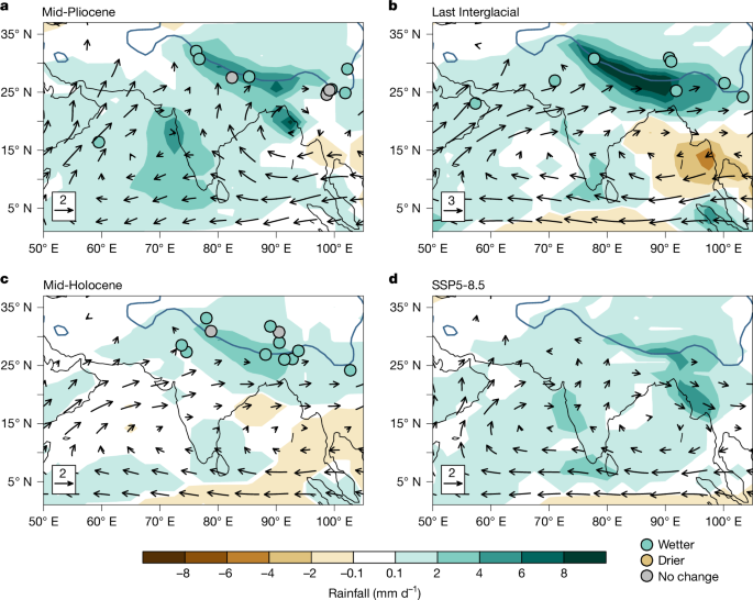 Past warm intervals inform the future South Asian summer monsoon