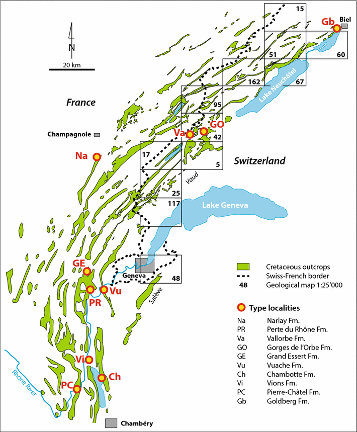 The Cretaceous Of The Swiss Jura Mountains An Improved