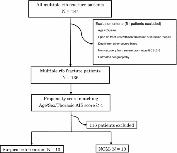 Evaluation of efficacy and indications of surgical fixation for