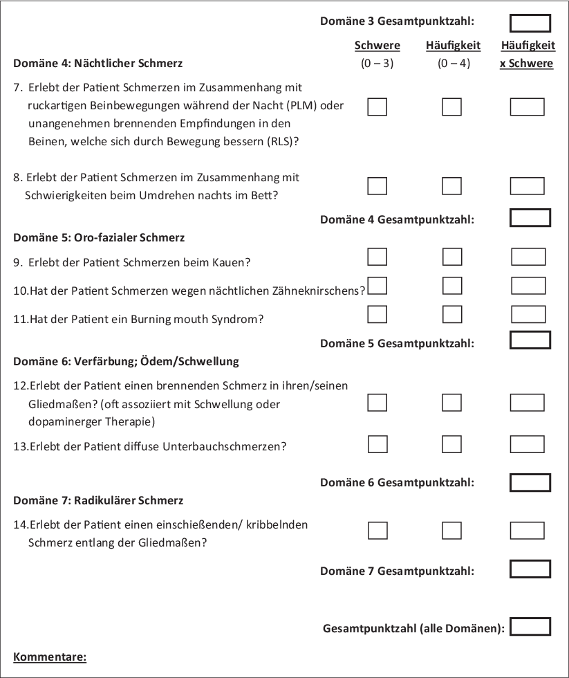 King’s Parkinson’s Disease Pain Scale | SpringerLink