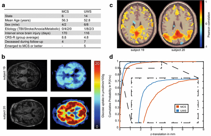 Simultaneous EEG–PET–fMRI measurements in disorders of consciousness ...