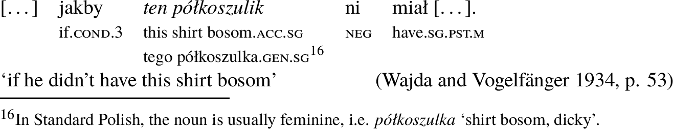 Polish Noun Cases Chart