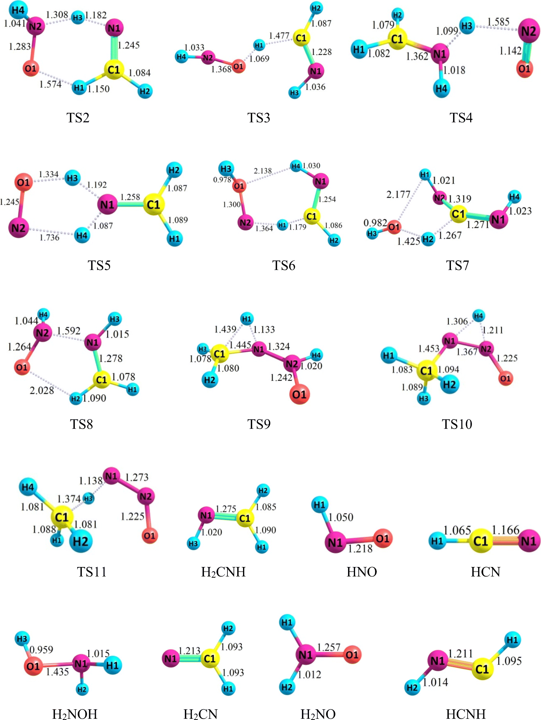 Atmospheric Reaction Pathways Of Methanimine And Nitroxyl A - 