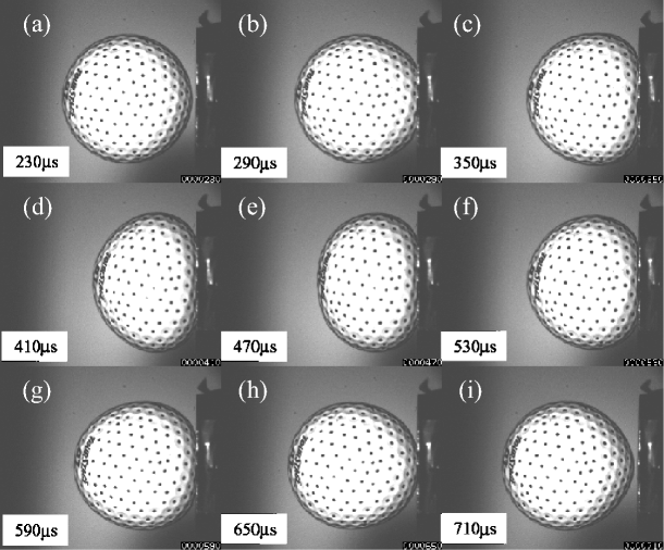 Dynamic Deformation Behavior of a Golf Ball during Normal Impact