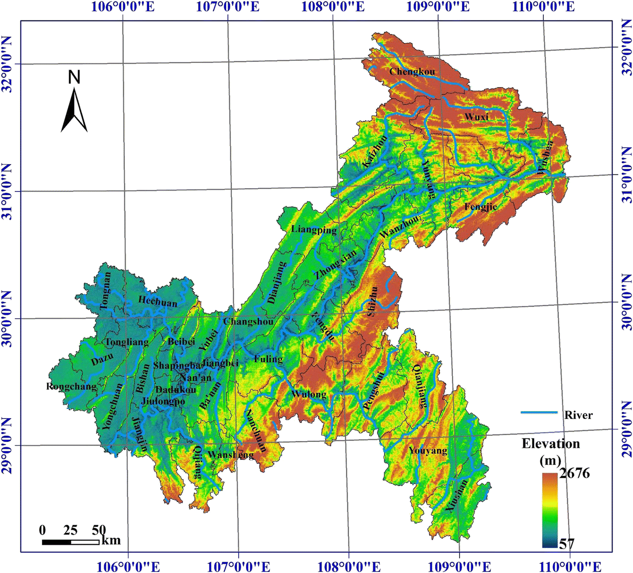 long term spatiotemporal variations