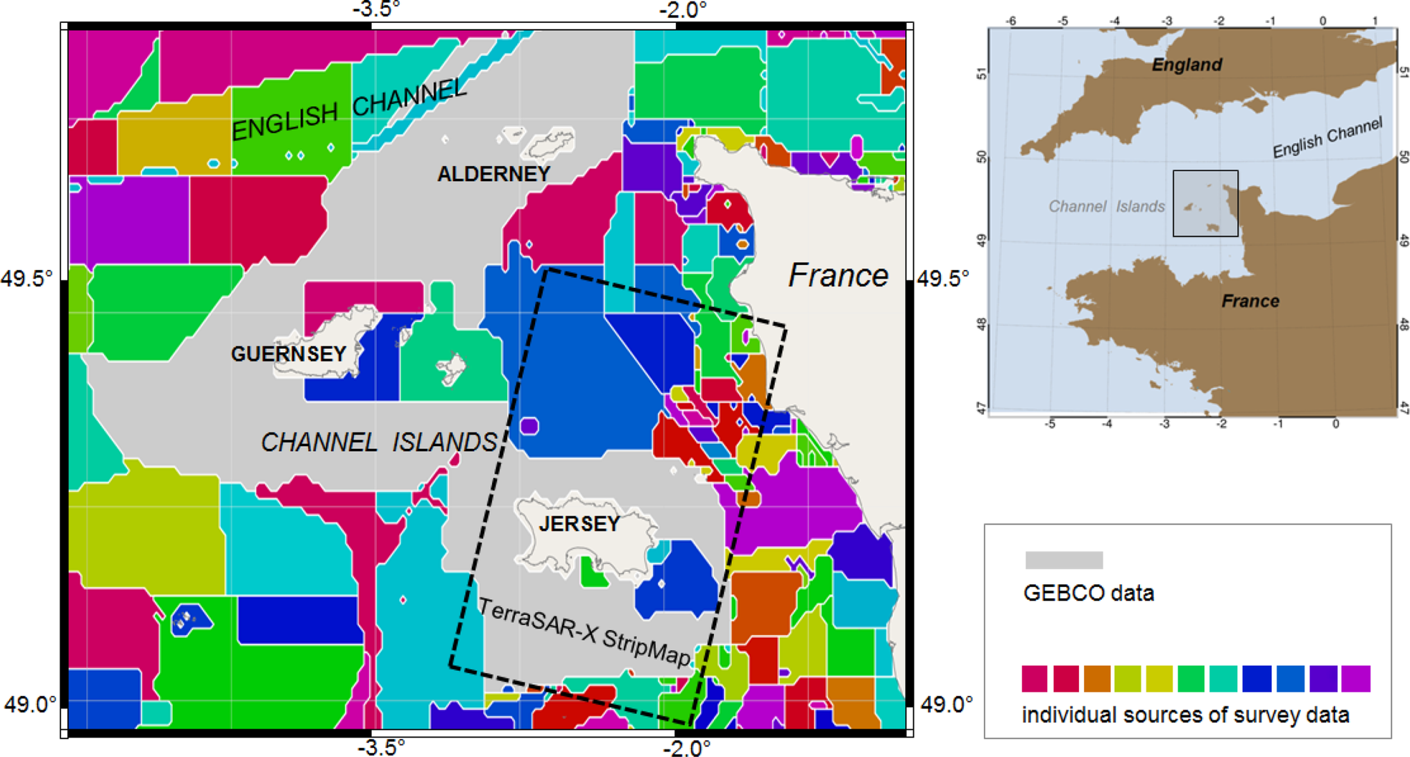 What Do The Colors Denote In A Bathymetric Chart