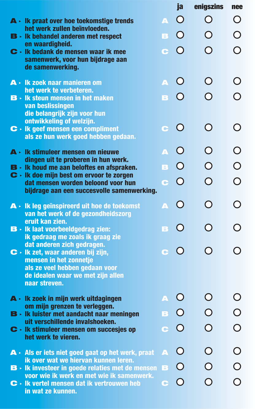 competenties leidinggevende