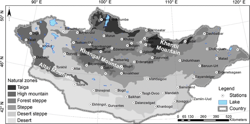 Changes In Event Number And Duration Of Rain Types Over