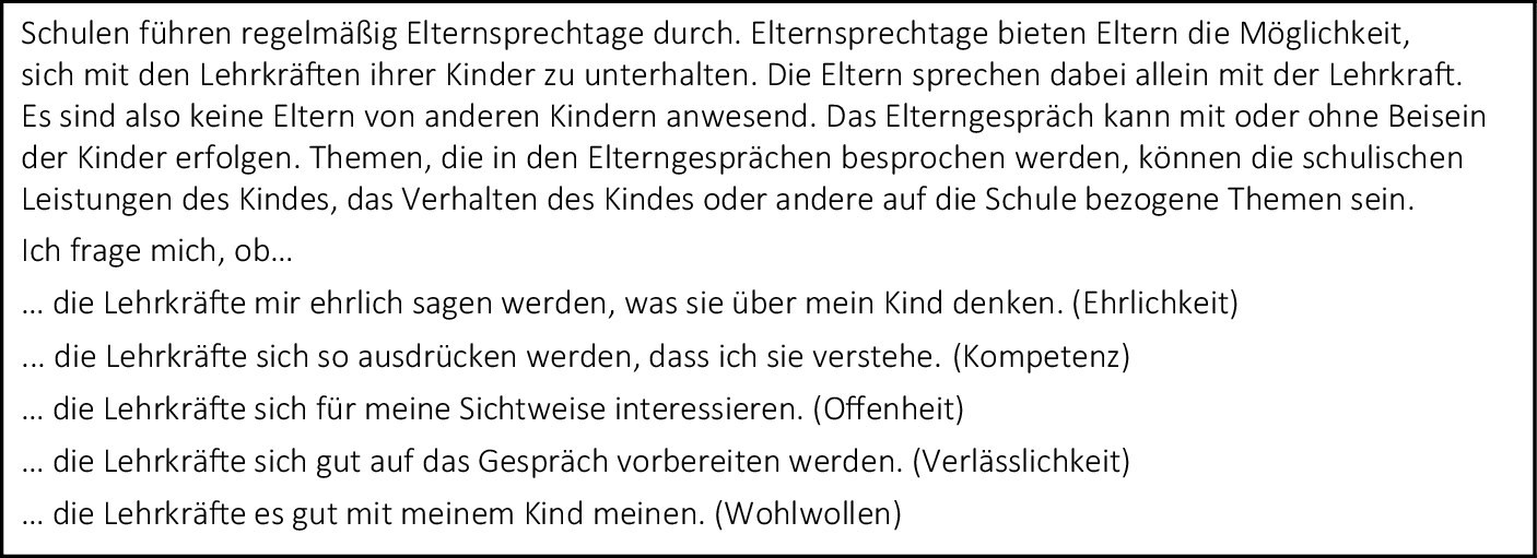 Entwicklung Und Validierung Eines Instruments Zur Erfassung - 