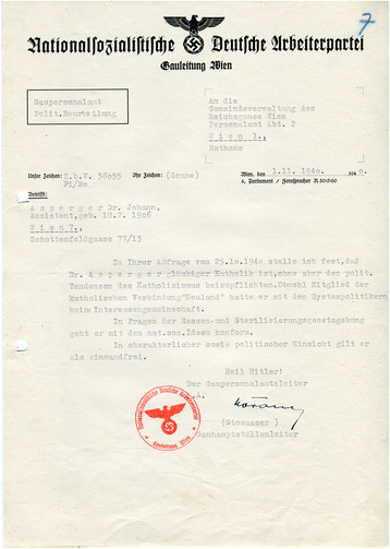 Hans Asperger National Socialism And Race Hygiene In - 