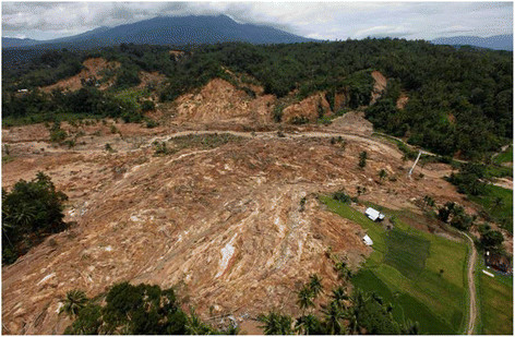 effect stochastic landslide earthquake induced rainfall shallow sumatra indonesia analysis west figure
