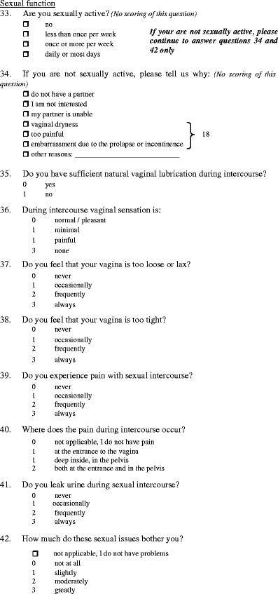Walidd Questionnaire.pdf A validated self-administered female pelvic floor questionnaire ...