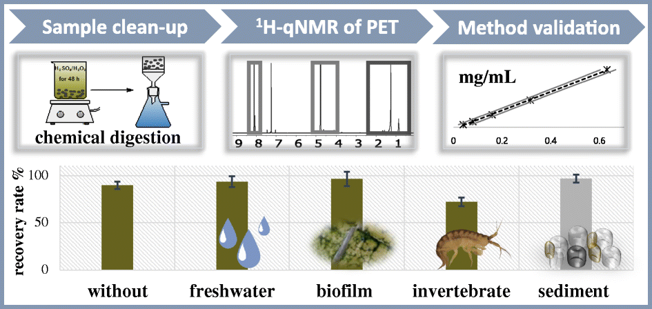 Quantitative analysis of PET microplastics in environmental model