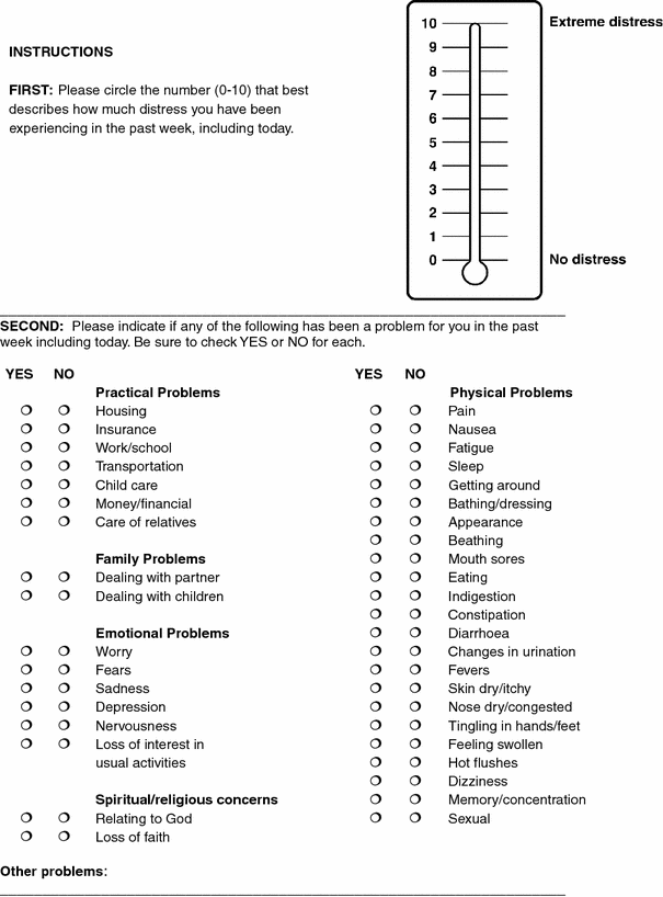 Measurement of psychological distress in patients with intracranial